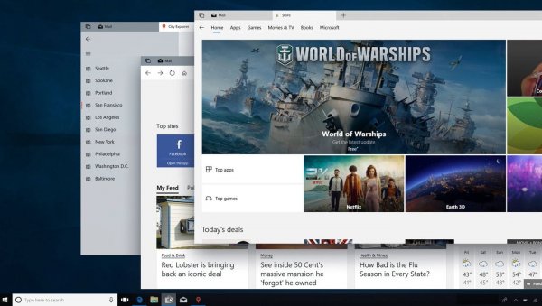 Microsoft внесет красочный дизайн Fluent Design в Windows 10 Microsoft внесет красочный дизайн Fluent Design в Windows 10