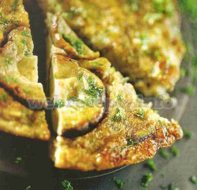 Omlet s gribami foto