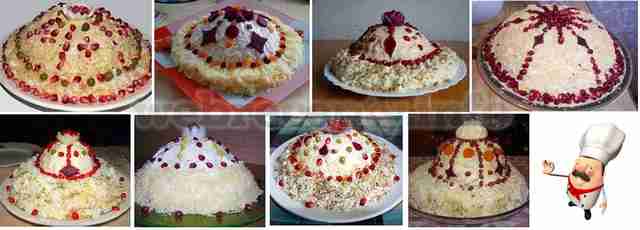 Salat shapka Monomaha recept foto
