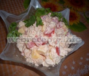 Летний салат с кольраби и ветчиной letnij salat s kolrabi i vetchinoj